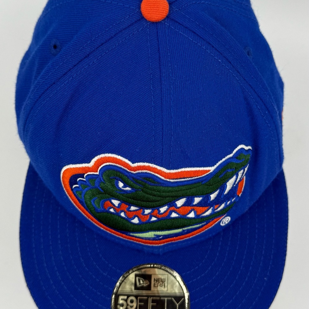 University of Florida Gators UF New Era 59FIFTY Flat Bill 7 3/8 Wool Hat Cap FL - Picture 4 of 11